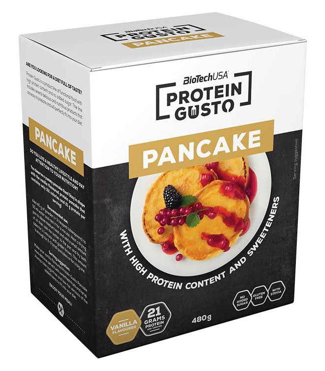 BiotechUSA Protein Gusto Pancake Vanilka 40 Gramů