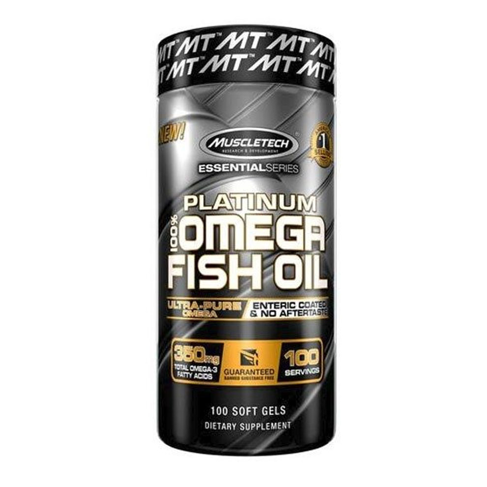 Muscletech 100% Platinum Omega Fish Oil  100 Kapslí