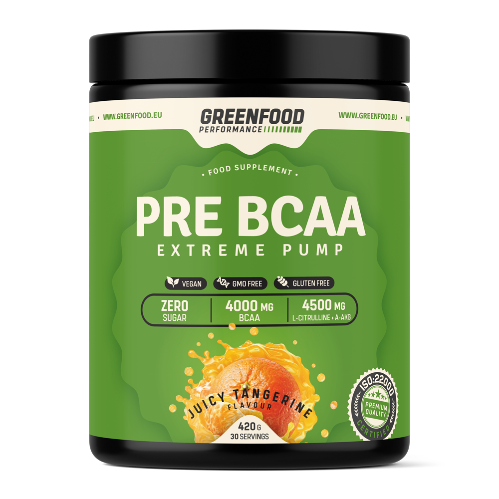 GreenFood Nutrition Performance Pre-BCAA Meloun 420 Gramů