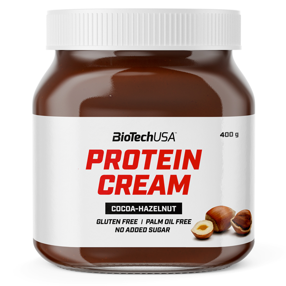 BiotechUSA Protein Cream Čokoláda, Lískový oříšek 400 Gramů