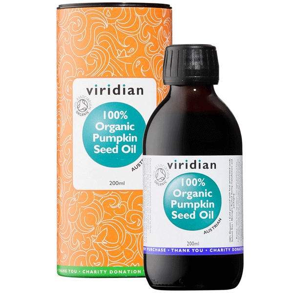 Viridian Pumpkin Seed Oil Organic  200ml