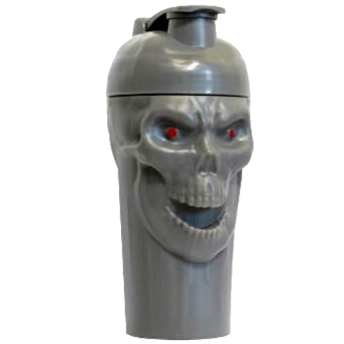 Skull Labs Shaker s lebkou Šedá 700 ml