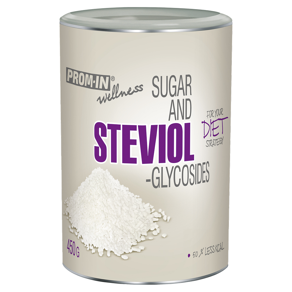 PROM-IN Cukr a Steviol-Glycosides Bez příchutě 450 Gramů