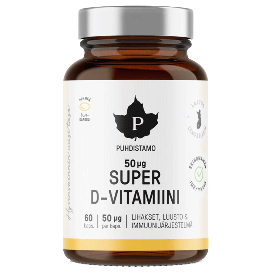 Puhdistamo Super Vitamin D 2000iu  60 Kapslí