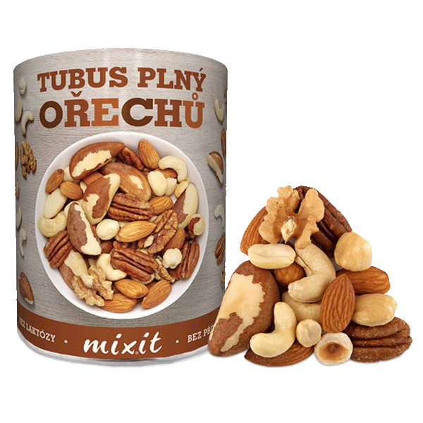 Mixit Tubus plný ořechů Bez příchutě 400 Gramů