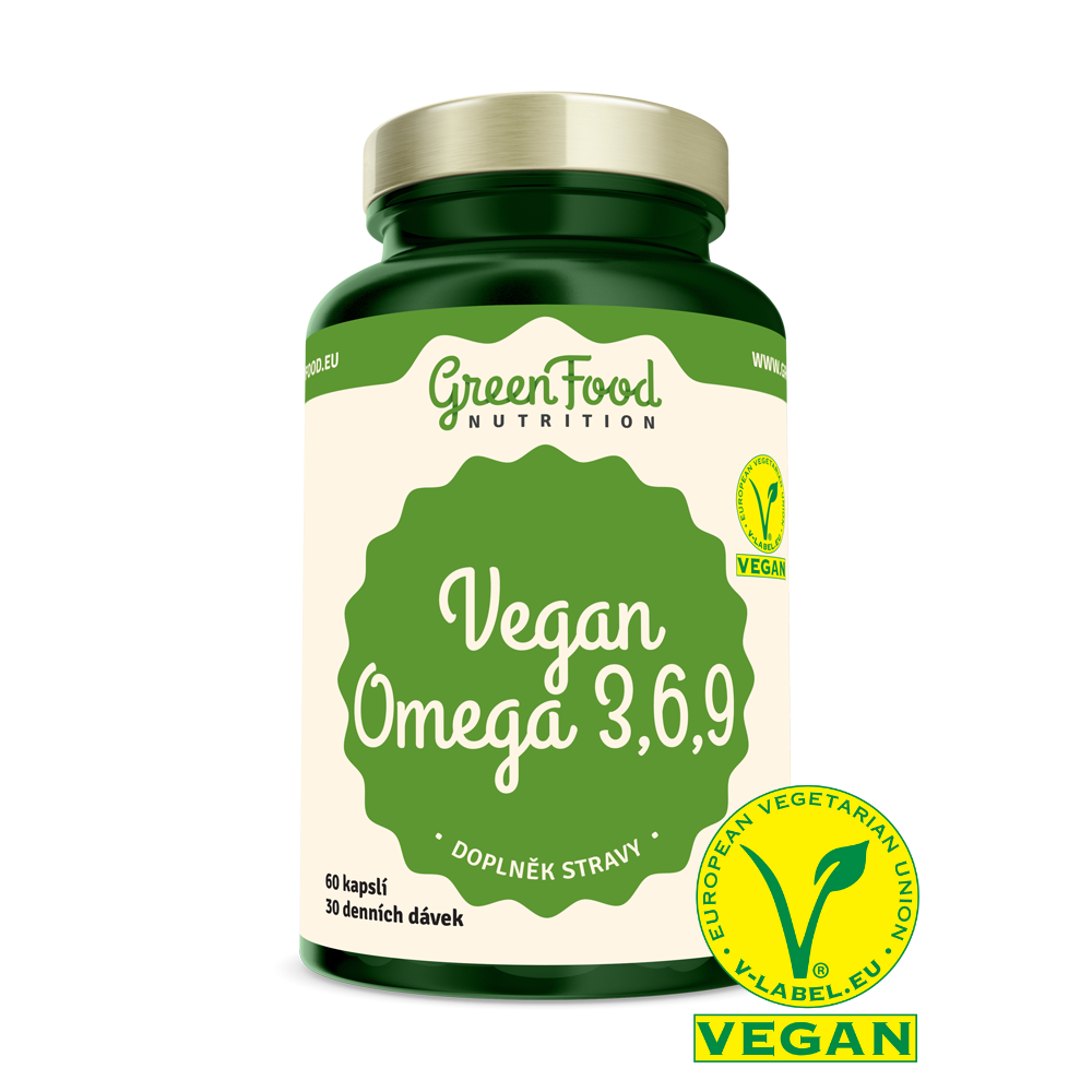GreenFood Nutrition Vegan Omega 3,6,9  60 Kapslí