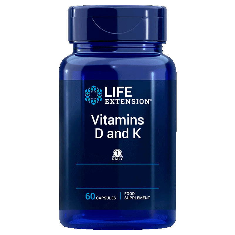 Life Extension Vitamins D & K  60 Kapslí