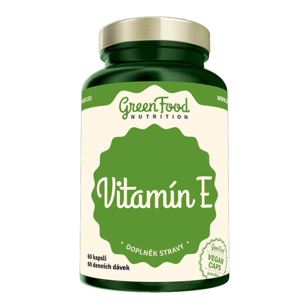 GreenFood Nutrition Vitamín E  60 Kapslí