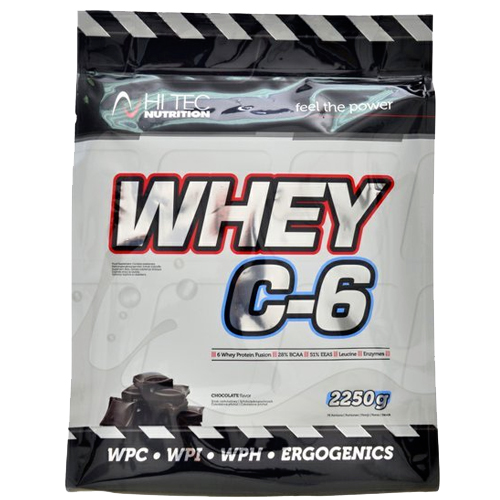 HiTec Nutrition Whey C-6 Čokoláda, Kokos 2250 Gramů