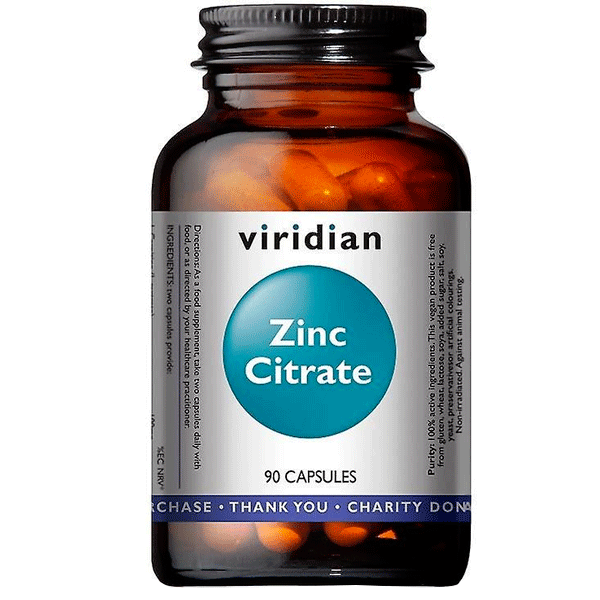 Viridian Zinc Citrate  90 Kapslí